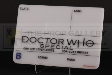 Clapperboard slate - Revolution of the Daleks