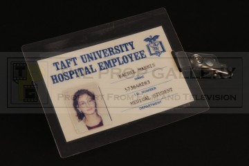 Rachel Mannis (Julia Roberts) identification badge