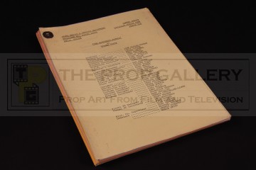 Production used camera script - The Happiness Patrol