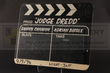 Production used clapperboard