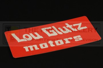 Lou Glutz Motors licence plate