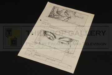 Production used storyboard sequence - Sphinx Gate