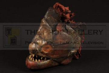 Severed piranha head