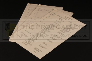 Production used cast lists