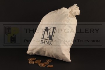 Bank bag & coins