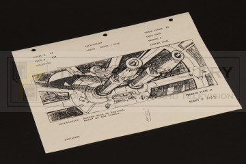 ILM production used storyboard - Falcon gun