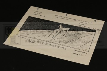Production used storyboard - X-Wing