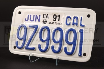 Police motorcycle licence plate