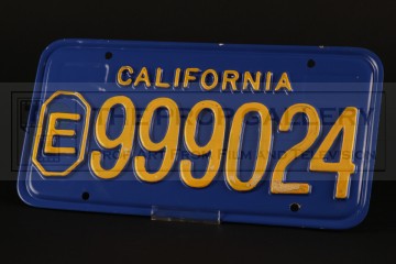 Police car licence plate