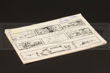 Production used storyboard sequence - Cargo plane