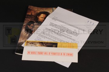 Production notes & screening pass