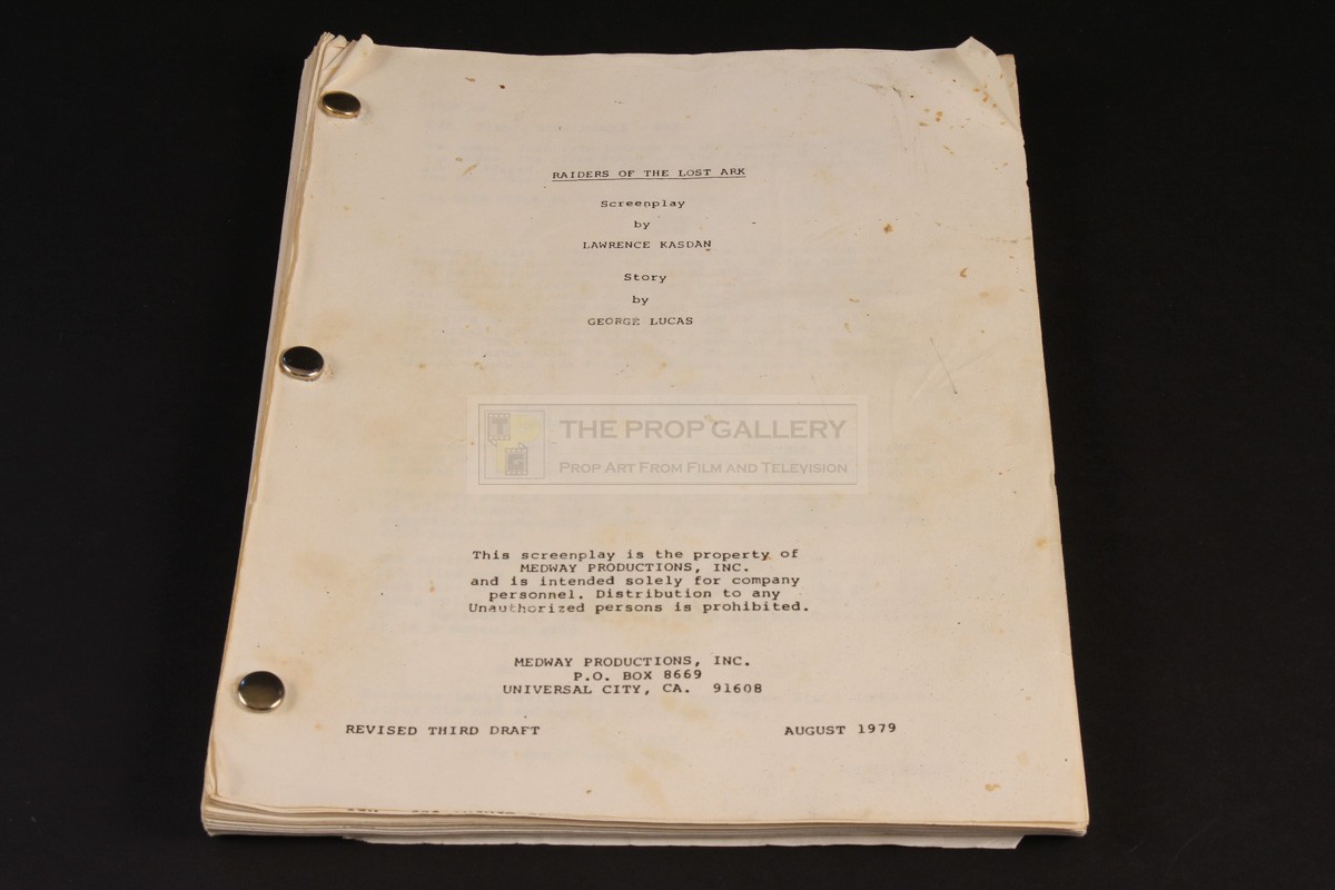 The Prop Gallery | Early third draft production used script