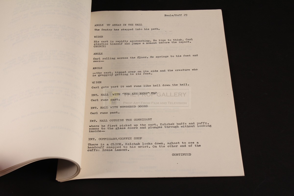 The Prop Gallery | Production used script - The Sentry
