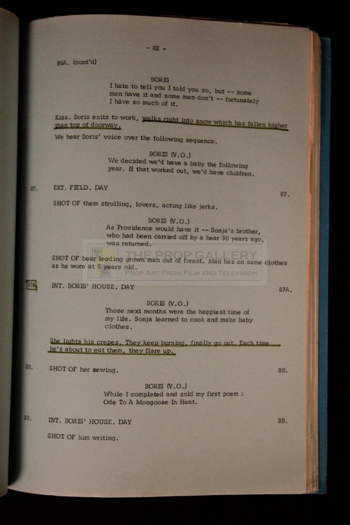 The Prop Gallery Kit West personal script