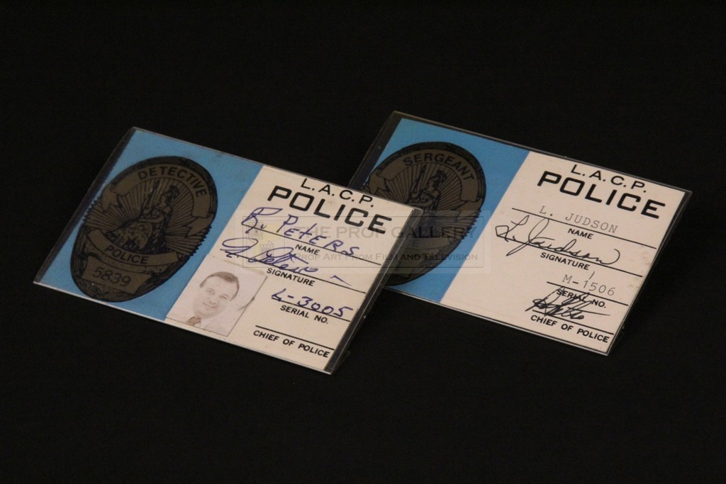 The prop gallery police identification badges