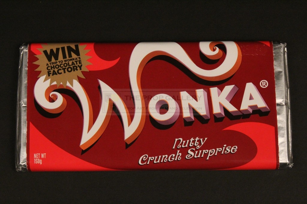 The Prop Gallery Wonka  bar  Nutty Crunch Surprise