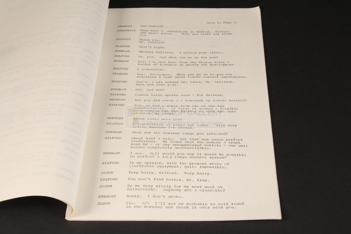 The Prop Gallery | Dialogue continuity script - Who Plays the Dummy?