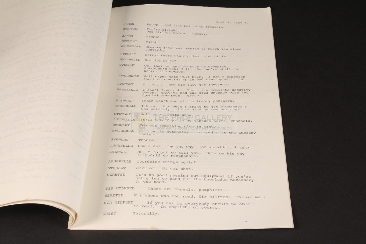 The Prop Gallery | Dialogue continuity script - Who Plays the Dummy?