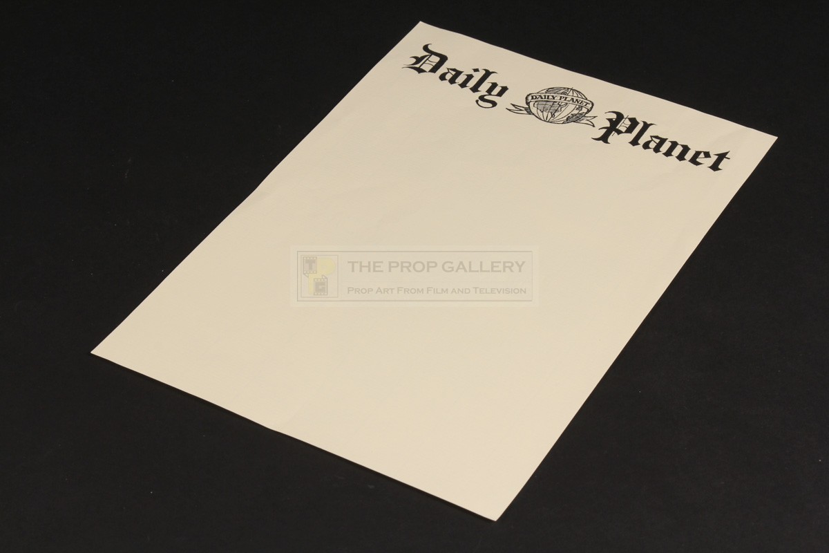 The prop gallery daily planet letterhead