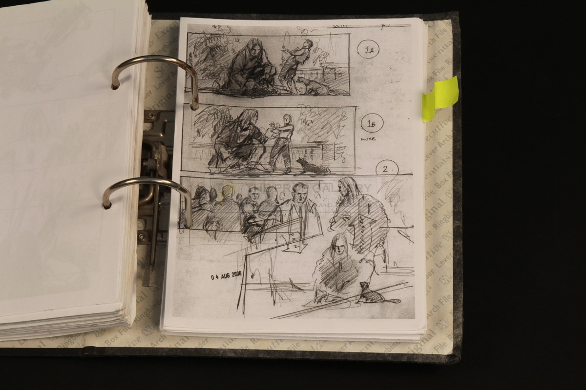 The Prop Gallery Production used storyboard binder