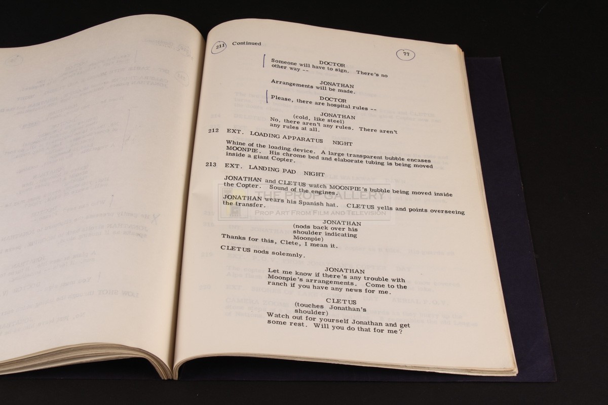 The Prop Gallery Burt Kwouk personal script