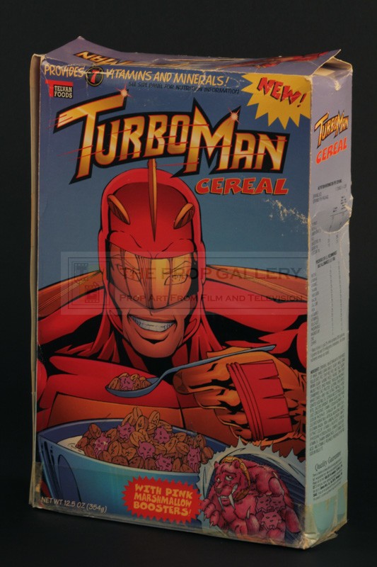 The Prop Gallery  Turbo Man cereal box
