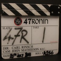 Production used clapperboard