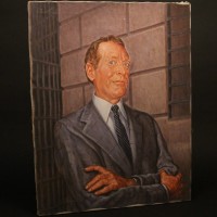 Warden (Patrick McGoohan) painting