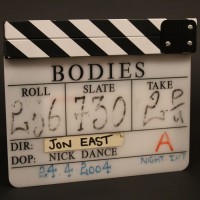 Production used clapperboard