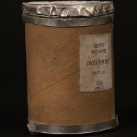 Miniature cocoa powder barrel