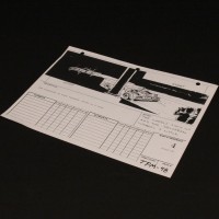 Production used storyboard - DeLorean