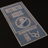 Restricted access sign - Planet of the Ood