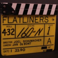 Production used clapperboard