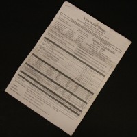 Call sheet