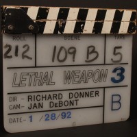 Production used clapperboard