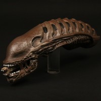 Alien rod puppet head