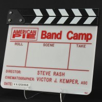 Production used clapperboard