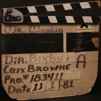 Production used clapperboard