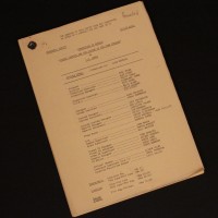 Production used script