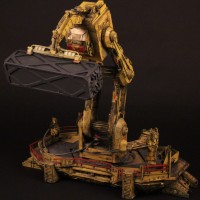 Cargo bay crane miniature