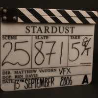 Production used clapperboard