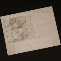 Hand drawn storyboard - Luke falls down reactor shaft