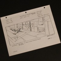 ILM production used storyboard - X-wing in trench