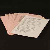 Production used call sheet collection