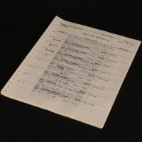 Early one line schedule featuring Dick Grayson