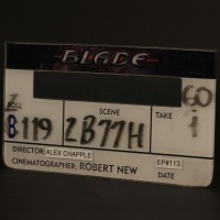 Digital clapperboard face