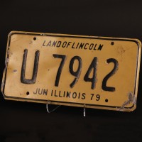 Police car licence plate