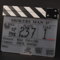 Production used clapperboard