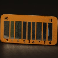 Futuristic barcode licence plate miniature