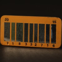 Futuristic barcode licence plate miniature